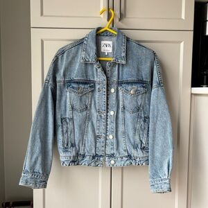 Zara Women's Blue Denim Jacket